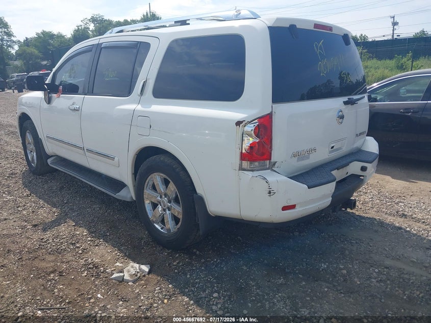 Vin: 5n1aa0nc5an610545, lot: 46166264, nissan armada platinum 20103