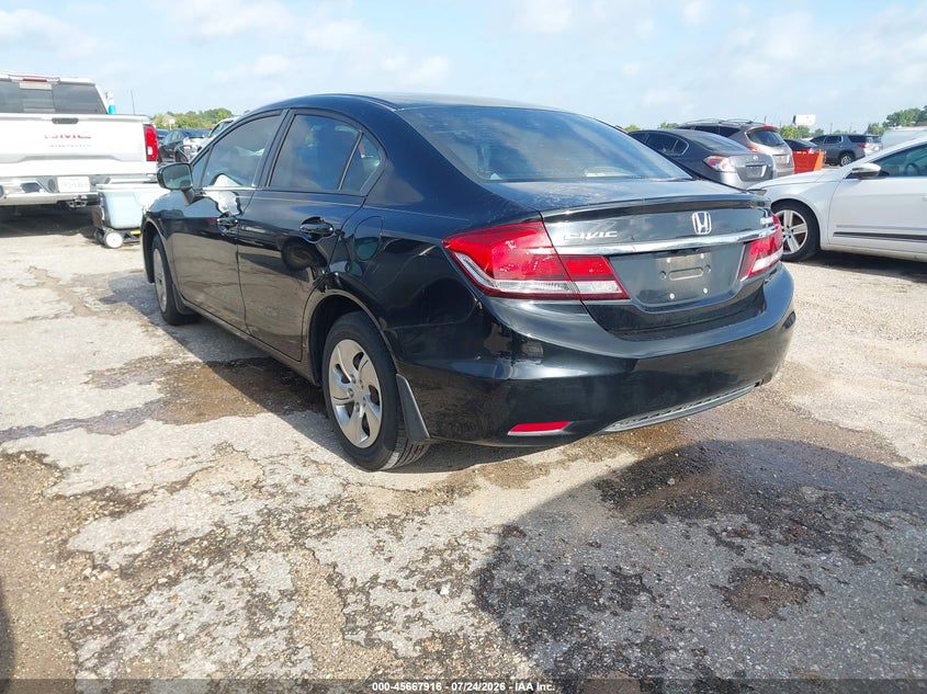 Vin: 19xfb2f58fe046193, lot: 46166516, honda civic lx 20153