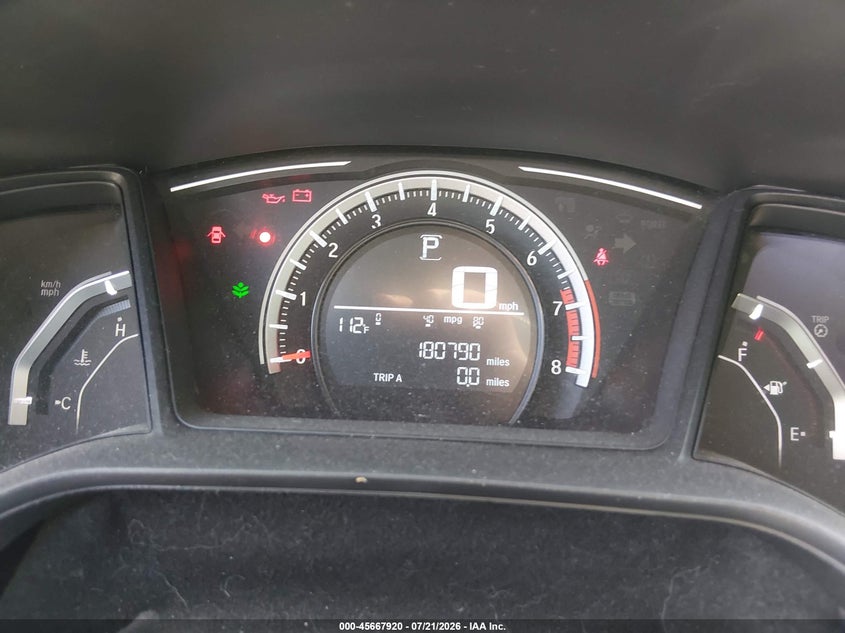 2017 Honda Civic Lx VIN: 19XFC2F55HE067793 Lot: 45667920