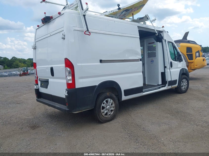 Vin: 3c6mrvhg4se554083, lot: 46166544, ram promaster 3500 slt+ high roof 159 wb 20254