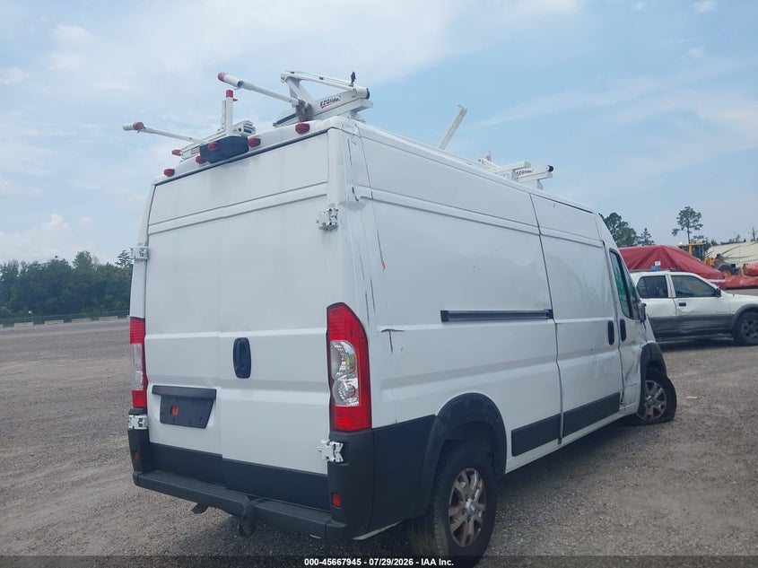 Vin: 3c6lrvdgxse554705, lot: 46166546, ram promaster 2500 slt+ high roof 159 wb 20254