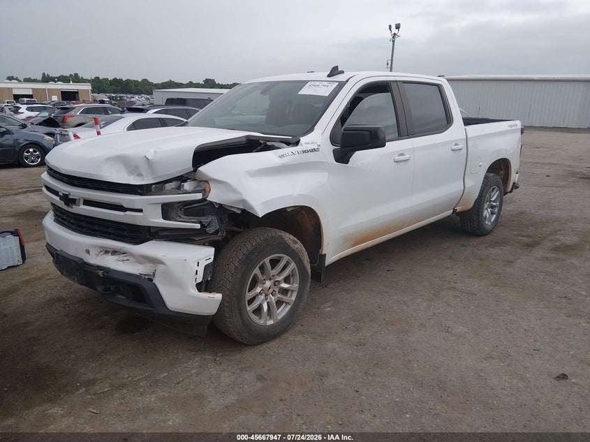 2021 Chevrolet Silverado 1500 4Wd Short Bed Rst, Front End, IAAI, VIN 1GCUYEEDXMZ239317 — photo 2
