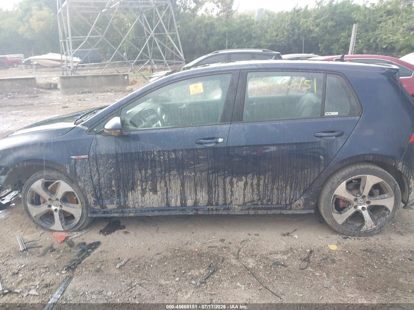 VOLKSWAGEN GOLF GTI 2016 VIN 3VW4T7AU9GM032386