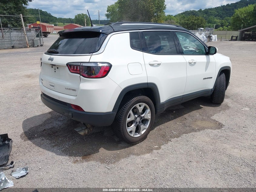 Vin: 3c4njdcb0mt535720, lot: 46166760, jeep compass limited 4x4 20214