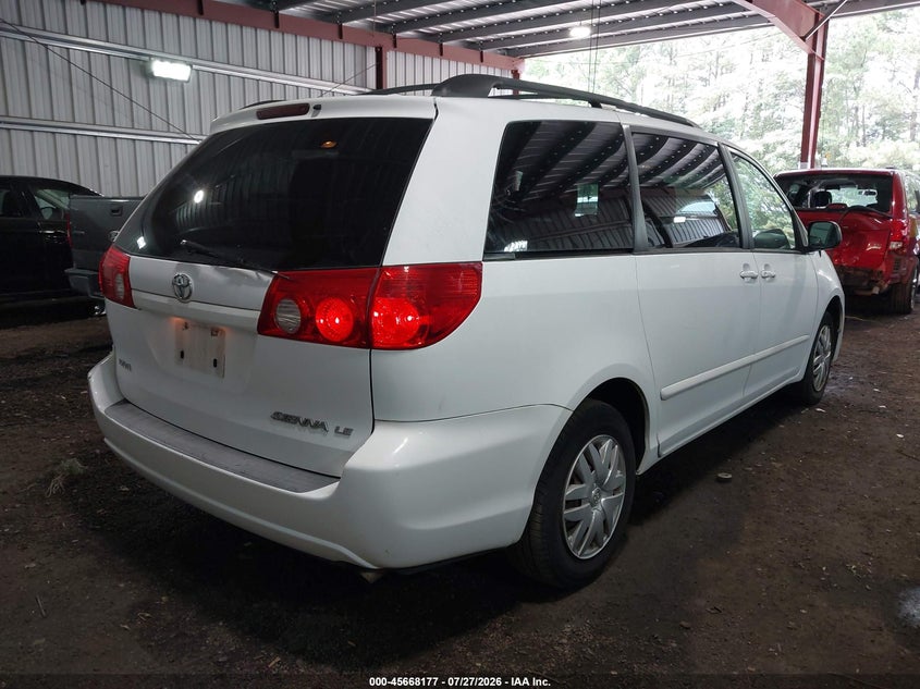 Vin: 5tdkk4cc2as303800, lot: 46166778, toyota sienna le 20104