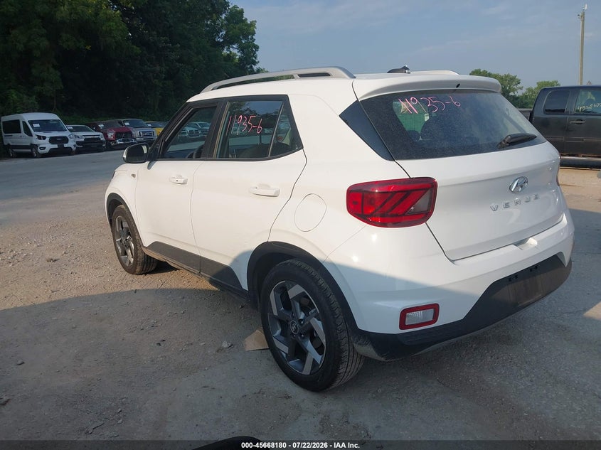 Vin: kmhrc8a39tu469697, lot: 46166780, hyundai venue sel 20263
