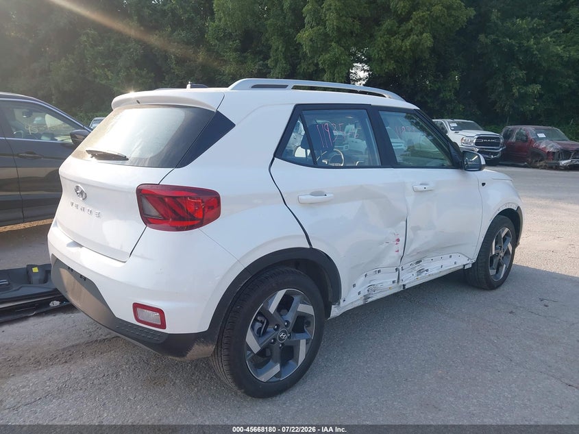 Vin: kmhrc8a39tu469697, lot: 46166780, hyundai venue sel 20264