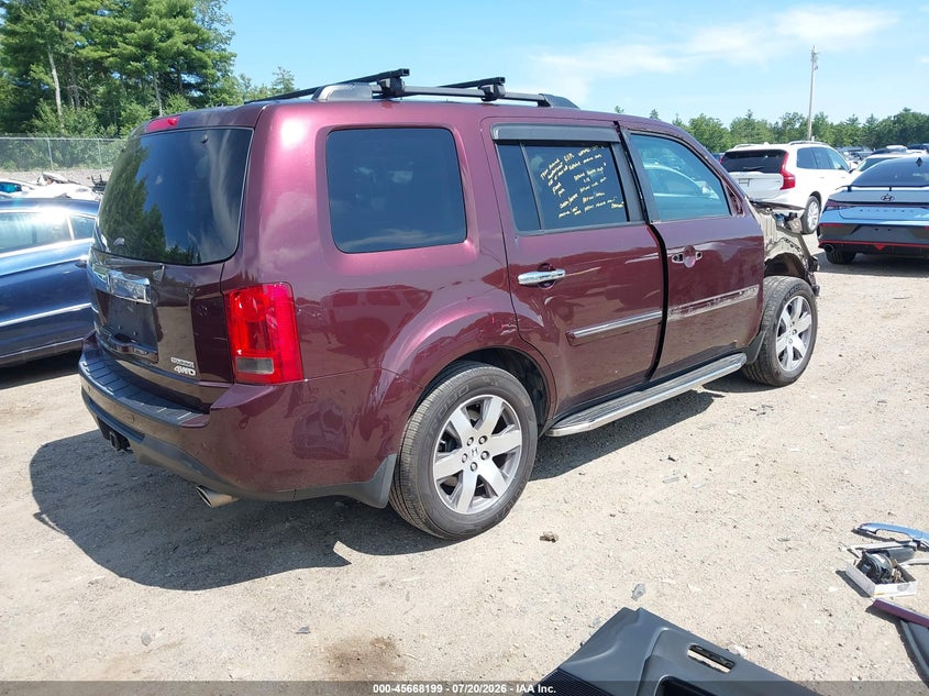 2014 Honda Pilot Touring VIN: 5FNYF4H95EB052356 Lot: 45668199