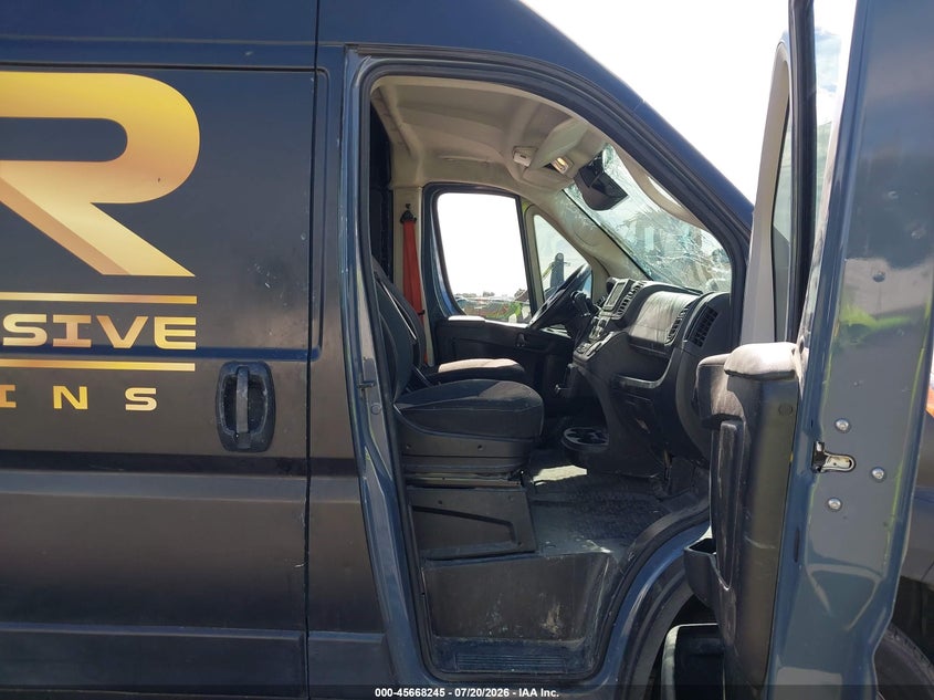 2022 Ram Promaster 3500 Cargo Van High Roof 159 Wb Ext VIN: 3C6MRVJGXNE136254 Lot: 45668245