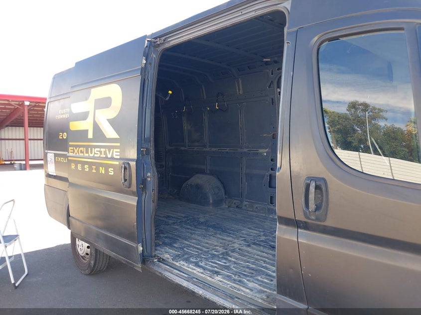 2022 Ram Promaster 3500 Cargo Van High Roof 159 Wb Ext VIN: 3C6MRVJGXNE136254 Lot: 45668245