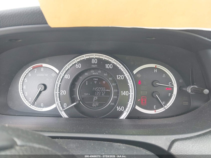 2016 Honda Accord Ex-L VIN: 1HGCR2F83GA128458 Lot: 45668270