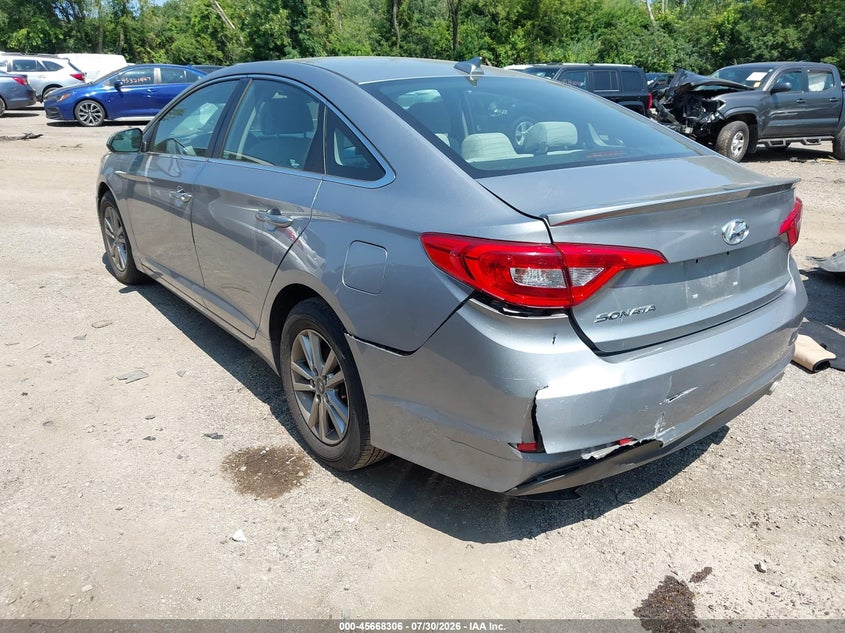 Vin: 5npe24afxfh002246, lot: 46166906, hyundai sonata se 20153