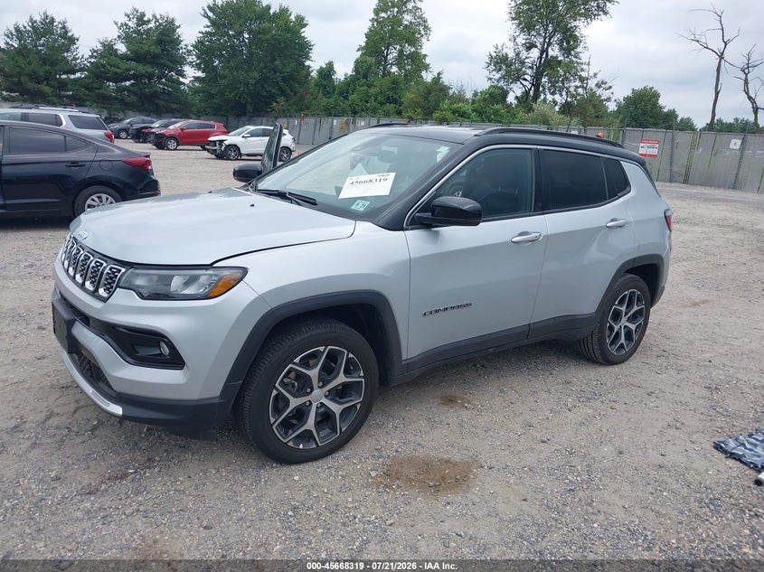 Vin: 3c4njdcnxrt175034, lot: 46166919, jeep compass limited 4x4 20242