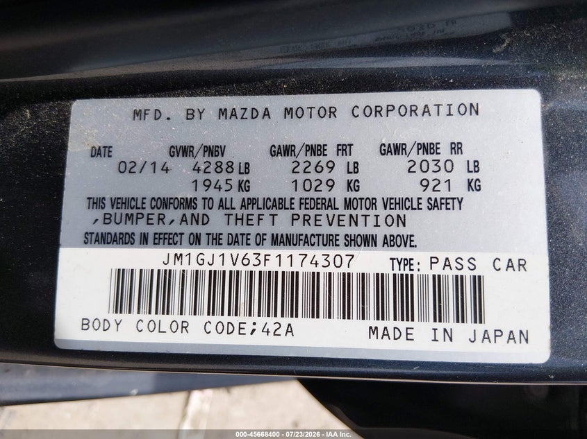 MAZDA MAZDA6 - zdjęcie 9