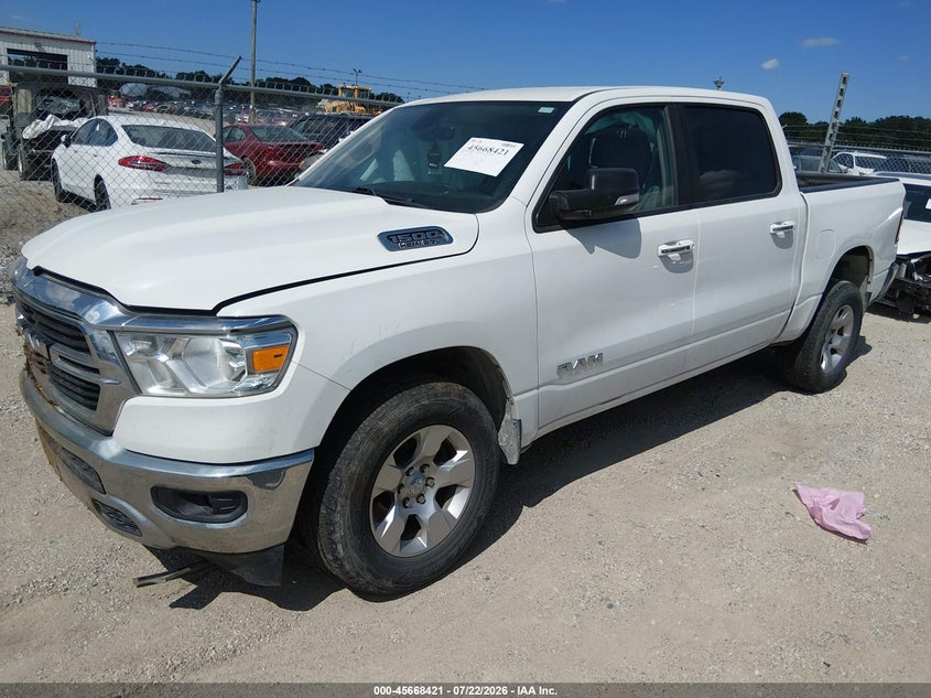 Vin: 1c6srfft5ln420452, lot: 46167021, ram 1500 big horn  4x4 5'7 box 20202