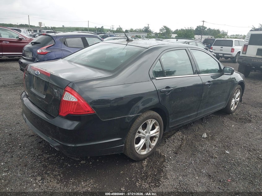 Vin: 3fahp0ha3cr280387, lot: 46167061, ford fusion se 20124