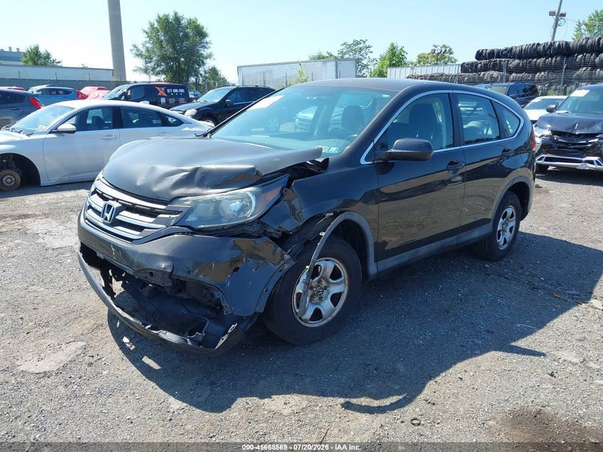 2013 Honda CR-V, Удар спереду, IAAI, VIN 5J6RM4H39DL077837 — фото 2