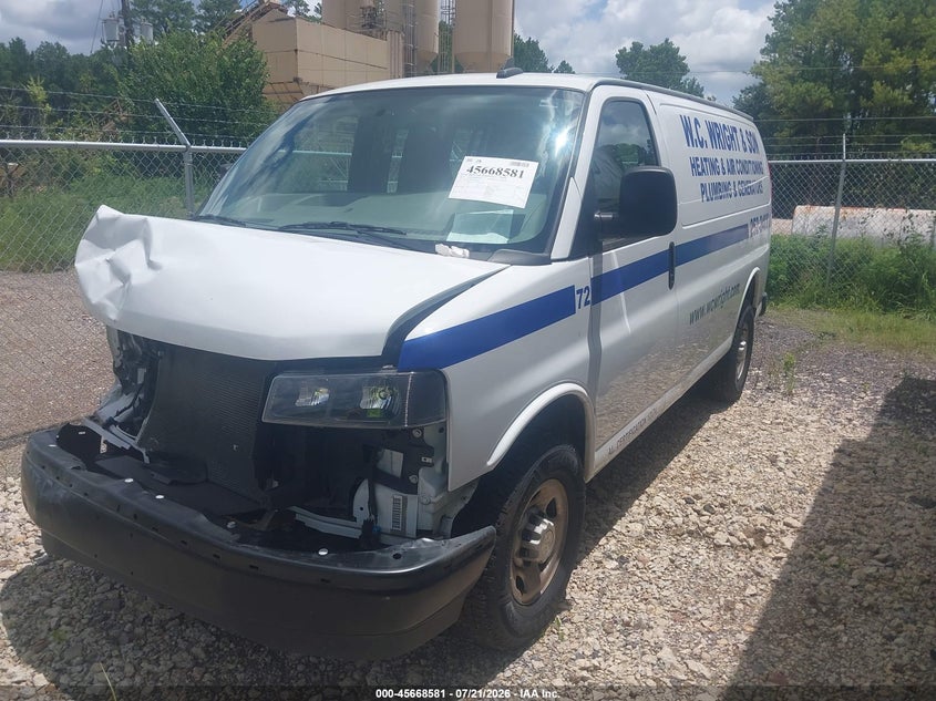 2023 Chevrolet Express Cargo Rwd 2500 Regular Wheelbase Wt VIN: 1GCWGAFP0P1232117 Lot: 45668581