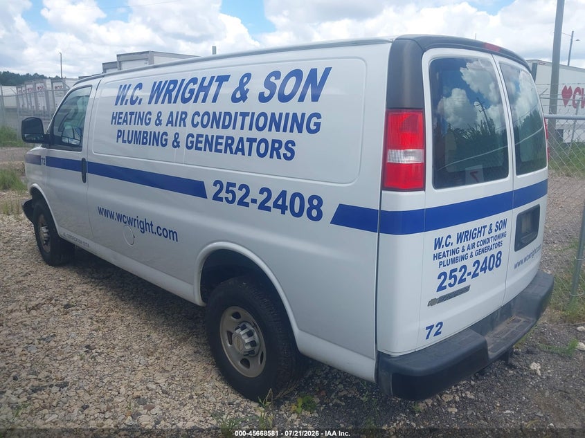 2023 Chevrolet Express Cargo Rwd 2500 Regular Wheelbase Wt VIN: 1GCWGAFP0P1232117 Lot: 45668581