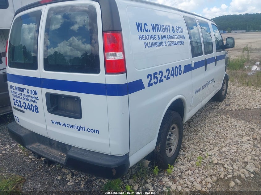 2023 Chevrolet Express Cargo Rwd 2500 Regular Wheelbase Wt VIN: 1GCWGAFP0P1232117 Lot: 45668581