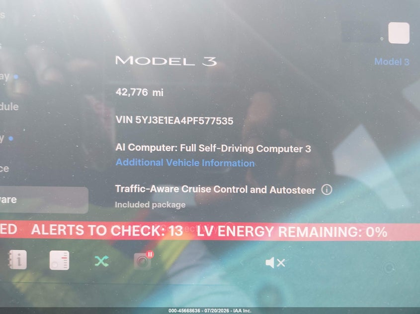 2023 Tesla Model 3 Rear-Wheel Drive VIN: 5YJ3E1EA4PF577535 Lot: 45668636