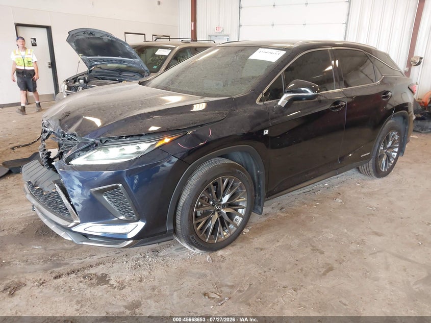 Vin: 2t2ygmda6lc051498, lot: 46167253, lexus rx 450h f sport performance 20202