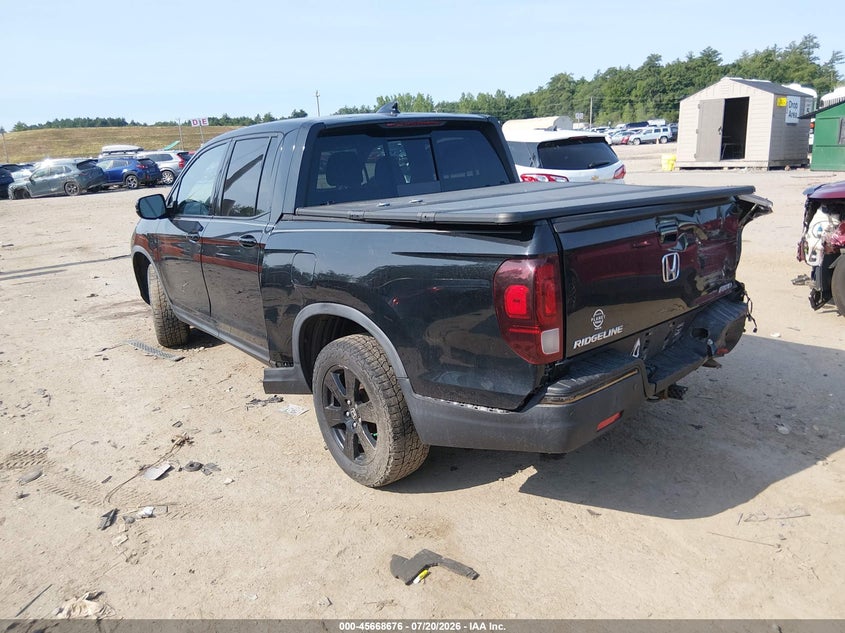 Vin: 5fpyk3f86hb027347, lot: 46167276, honda ridgeline black edition 20173