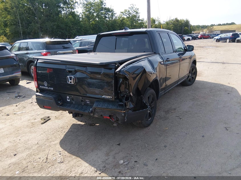 Vin: 5fpyk3f86hb027347, lot: 46167276, honda ridgeline black edition 20174