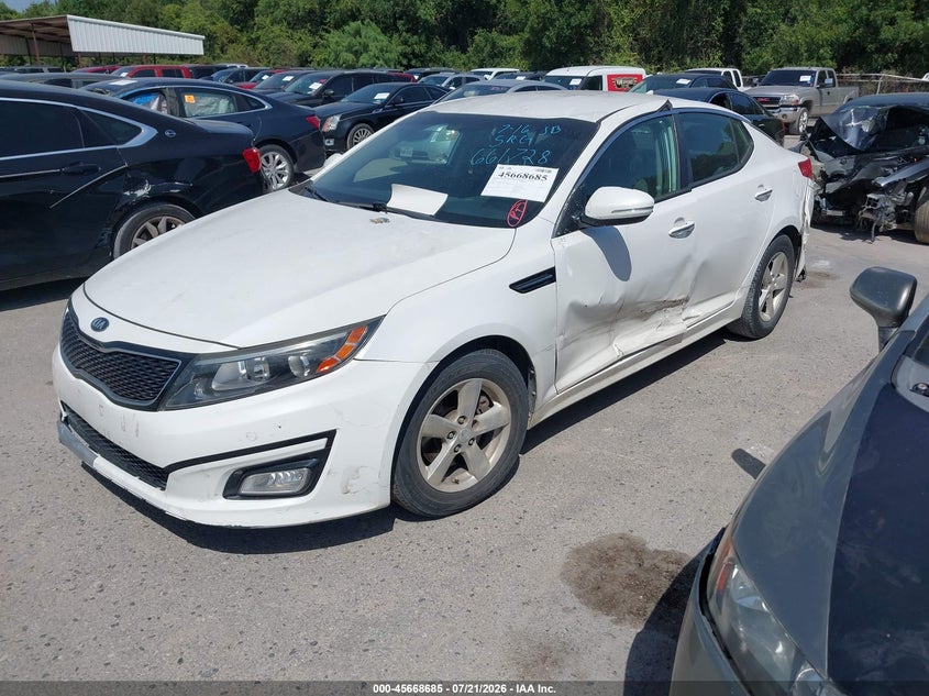 Vin: knagm4a71f5661728, lot: 46167285, kia optima lx 20152