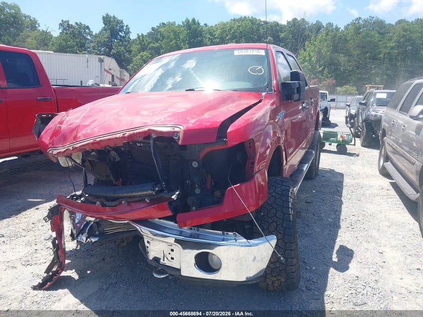 Vin: 1ftfw1et6cfa95618, lot: 46167294, ford f-150 xlt 20122