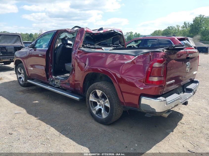 Vin: 1c6srfjt3ln244654, lot: 46167329, ram 1500 laramie  4x4 5'7 box 20203