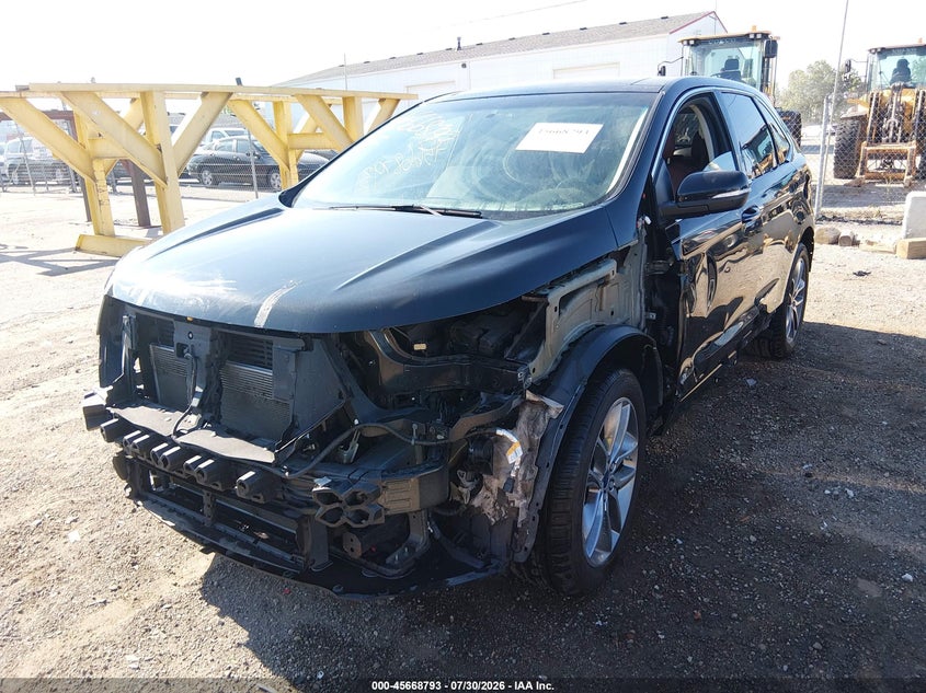 Vin: 2fmtk3k86fbb89557, lot: 46167393, ford edge titanium 20152