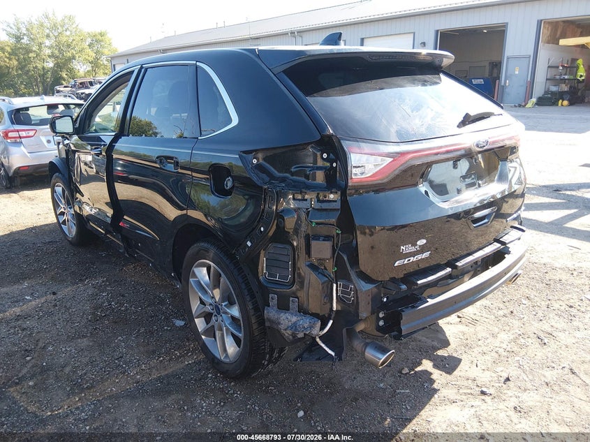 Vin: 2fmtk3k86fbb89557, lot: 46167393, ford edge titanium 20153