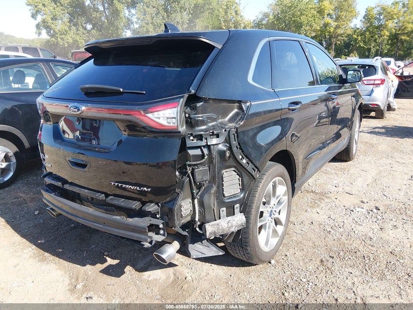 Vin: 2fmtk3k86fbb89557, lot: 46167393, ford edge titanium 20154