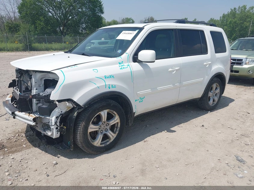 Vin: 5fnyf4h52fb018891, lot: 46167407, honda pilot ex-l 20152