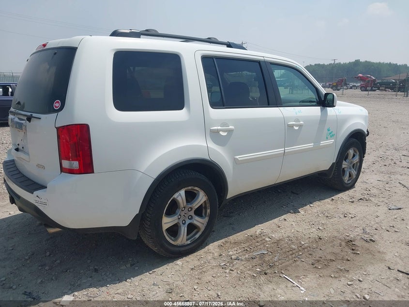 Vin: 5fnyf4h52fb018891, lot: 46167407, honda pilot ex-l 20154