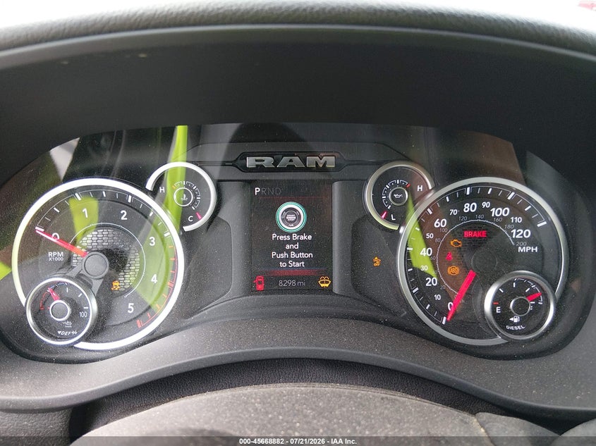 2025 Ram 2500 Big Horn 4X4 6'4 Box VIN: 3C63R5DLXSG523066 Lot: 45668882