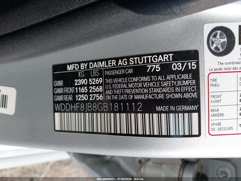 2016 Mercedes-Benz E 350 4Matic VIN: WDDHF8JB8GB181112 Lot: 45668921