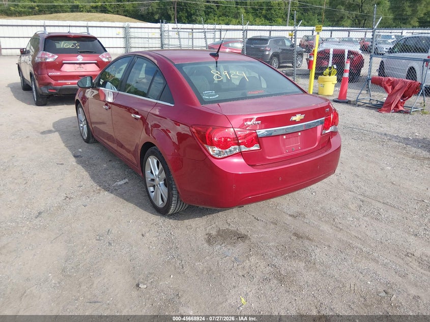 Vin: 1g1ph5s90b7190580, lot: 46167524, chevrolet cruze ltz 20113