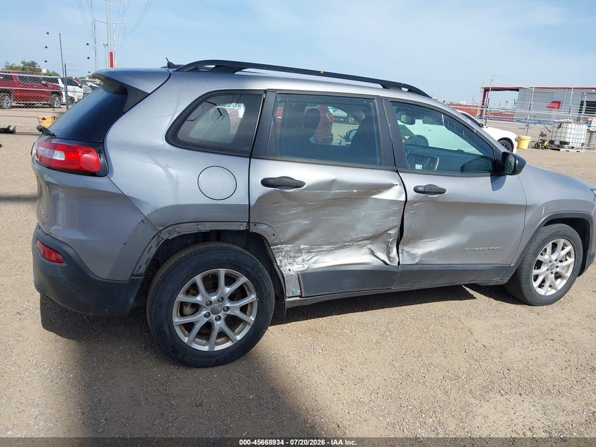 2015 Jeep Cherokee Sport VIN: 1C4PJLAB0FW684406 Lot: 45668934