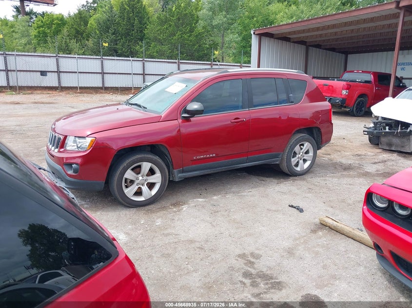 Vin: 1c4njcbaxcd610477, lot: 46167535, jeep compass sport 20122