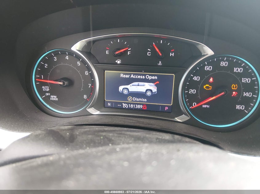 2020 Chevrolet Traverse Awd Lt Cloth VIN: 1GNEVGKW7LJ261360 Lot: 45668983