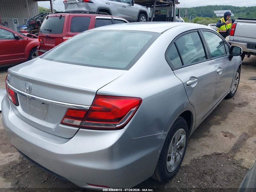 Vin: 19xfb2e59de036139, lot: 46167615, honda civic lx 20134
