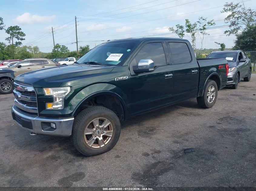 2016 Ford F-150, Удар сзади, IAAI, VIN 1FTEW1EF3GKF02068 — фото 2