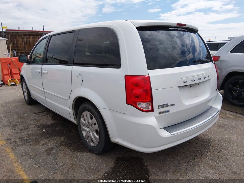 Vin: 2c4rdgbgxhr741045, lot: 46167743, dodge grand caravan se 20173