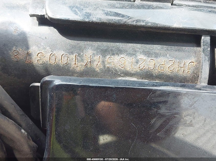 2000 Honda Vt600 Cd2 VIN: JH2PC2165YK100378 Lot: 45669150