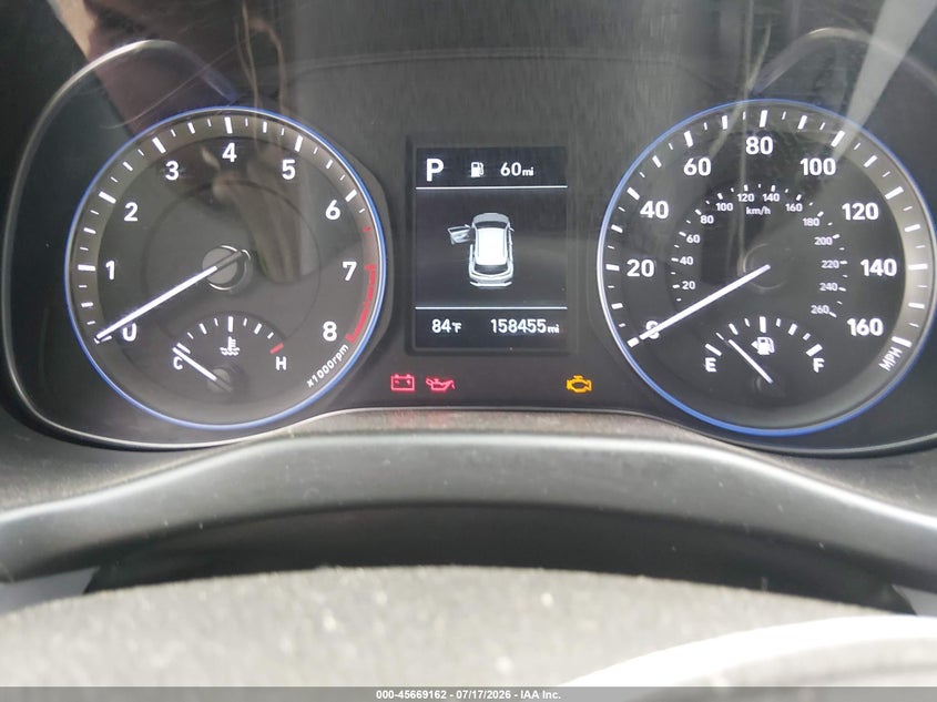 2019 Hyundai Kona Se VIN: KM8K12AA1KU384385 Lot: 45669162