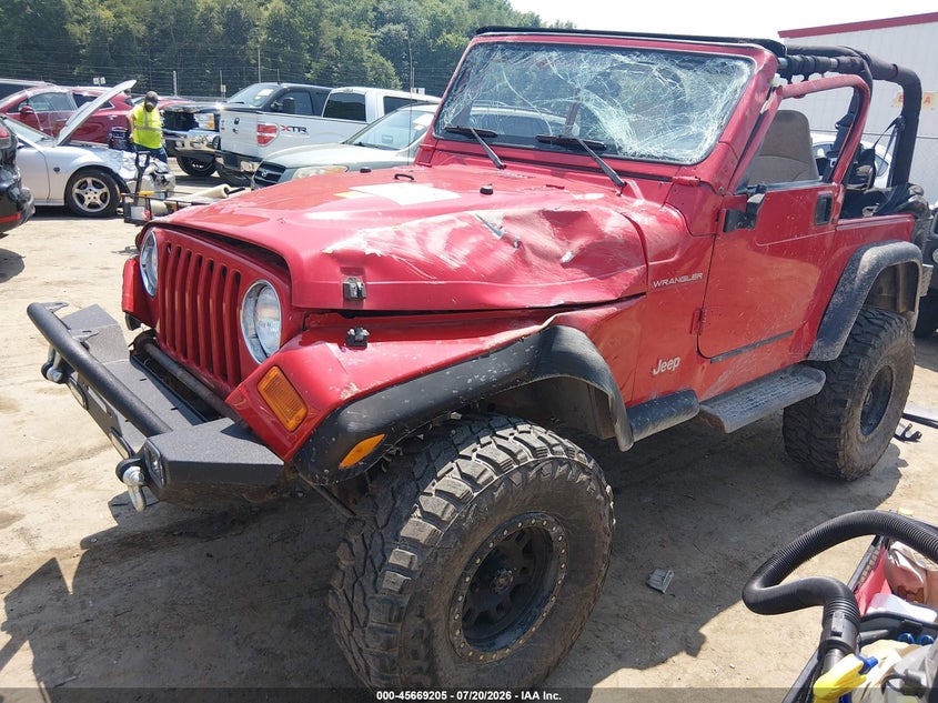 2001 Jeep Wrangler Se VIN: 1J4FA29P41P302347 Lot: 45669205