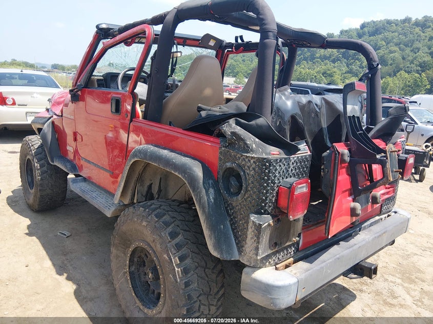 2001 Jeep Wrangler Se VIN: 1J4FA29P41P302347 Lot: 45669205