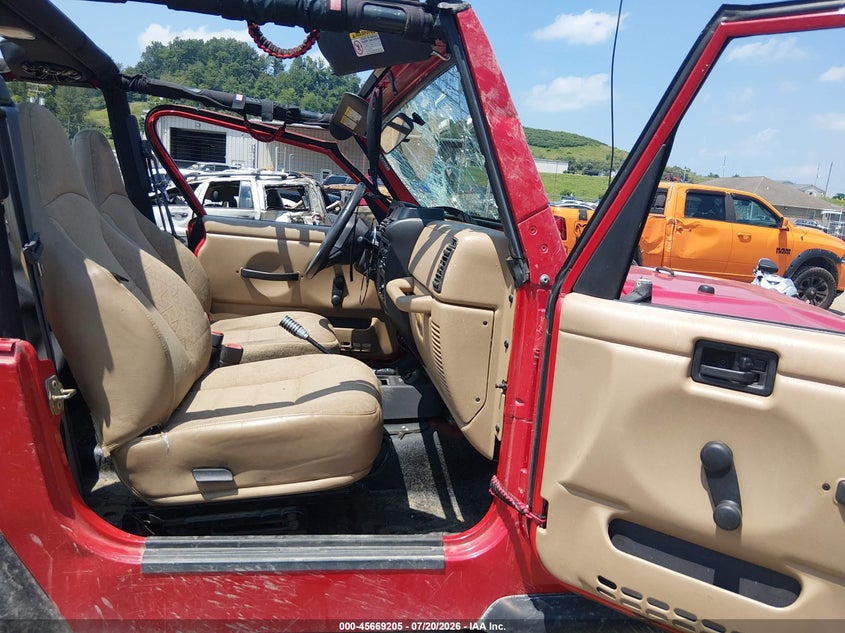 2001 Jeep Wrangler Se VIN: 1J4FA29P41P302347 Lot: 45669205